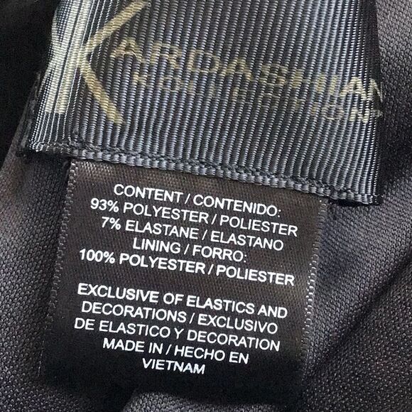 Kardashian Kollection Black Quilted Sleeveless Halter Dress NEW - Picture 14 of 15